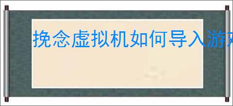 挽念虚拟机如何导入游戏应用