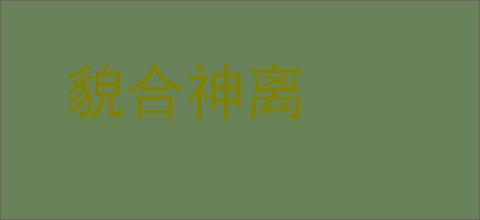 貌合神离的意思,及其含义,貌合神离基本解释