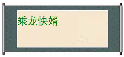 乘龙快婿