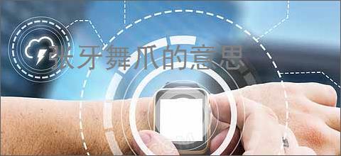 张牙舞爪的意思