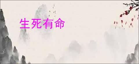 生死有命