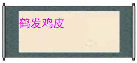 鹤发鸡皮