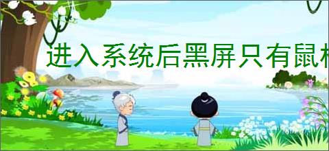 进入系统后黑屏只有鼠标