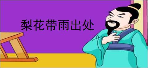 梨花带雨出处