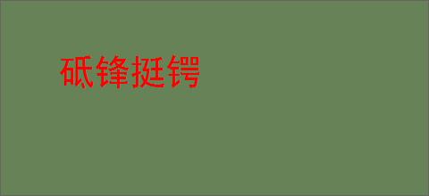 砥锋挺锷