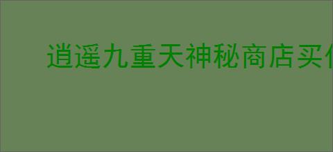 逍遥九重天神秘商店买什么最划算