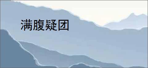 满腹疑团