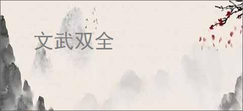 文武双全