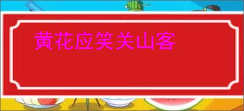 黄花应笑关山客