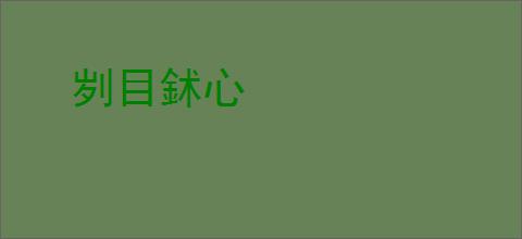 刿目鉥心