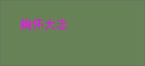 胸怀大志