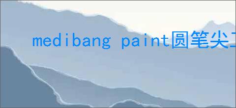medibang paint圆笔尖工具位置在哪