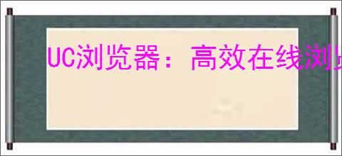 UC浏览器：高效在线浏览，直达网页网址体