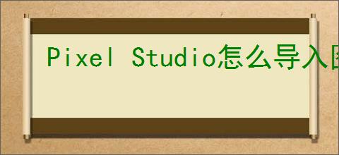Pixel Studio怎么导入图片