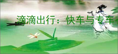 滴滴出行：快车与专车有何不同？如何选择合适的出行服务？