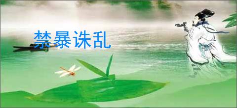 禁暴诛乱
