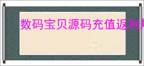 数码宝贝源码充值返利规则是什么