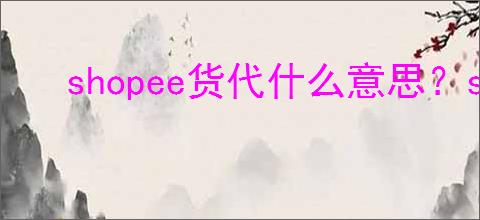 shopee货代什么意思？shopee货代咋做？