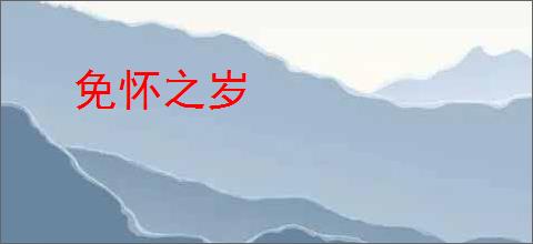 免怀之岁