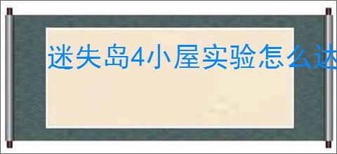 迷失岛4小屋实验怎么达成全成就？迷失岛4全成就汇总