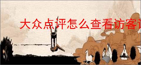 大众点评怎么查看访客记录