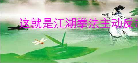 这就是江湖拳法主动反击技能怎么反璞