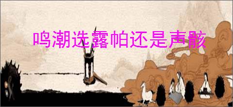 鸣潮选露帕还是声骸