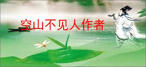 空山不见人作者