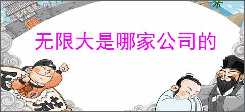 无限大是哪家公司的
