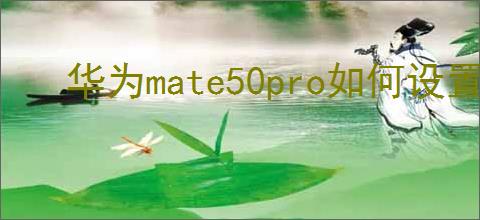 华为mate50pro如何设置戴口罩解锁
