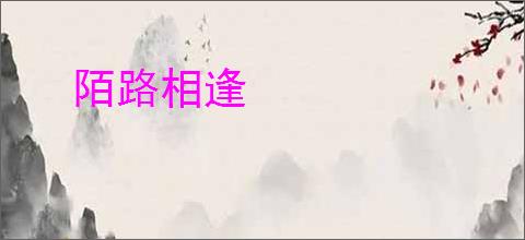 陌路相逢