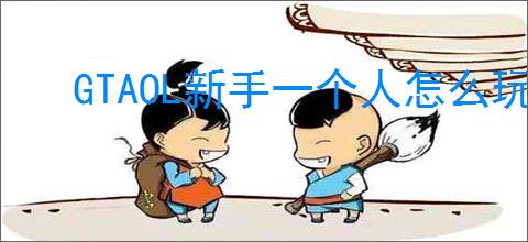 GTAOL新手一个人怎么玩