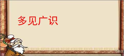 多见广识