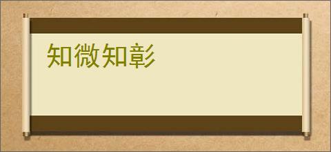 知微知彰