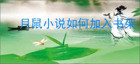 月鼠小说如何加入书架