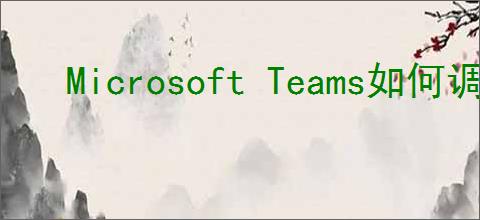 Microsoft Teams如何调整缩放大小