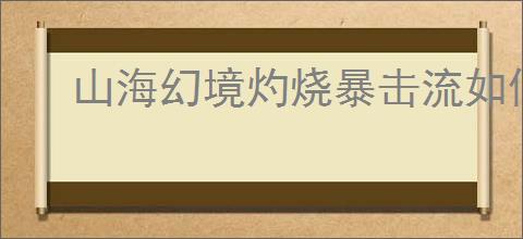 山海幻境灼烧暴击流如何搭配