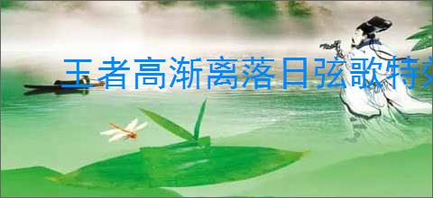 王者高渐离落日弦歌特效如何