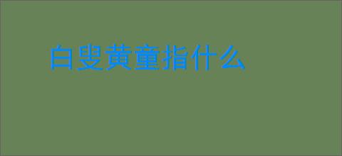 白叟黄童指什么