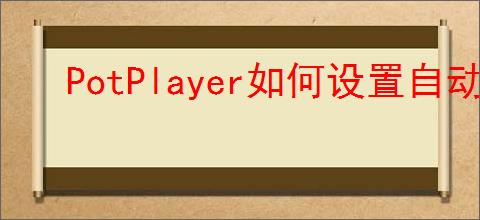 PotPlayer如何设置自动更新