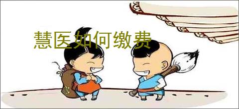 慧医如何缴费